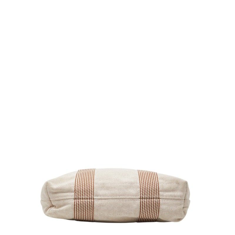 Hermes Fourre Tout Cabas Tote Beige Brown Canvas — view 3