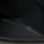 Dior CD Logo Crossbody Shoulder Bag Black Leather — view 8