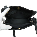 Dior CD Logo Crossbody Shoulder Bag Black Leather — view 9