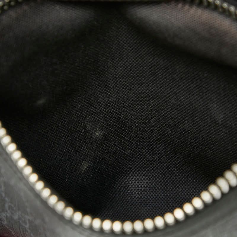 Gucci GG Supreme Crossbody Shoulder Bag Black Leather — view 6