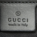 Gucci GG Supreme Crossbody Shoulder Bag Black Leather — view 8