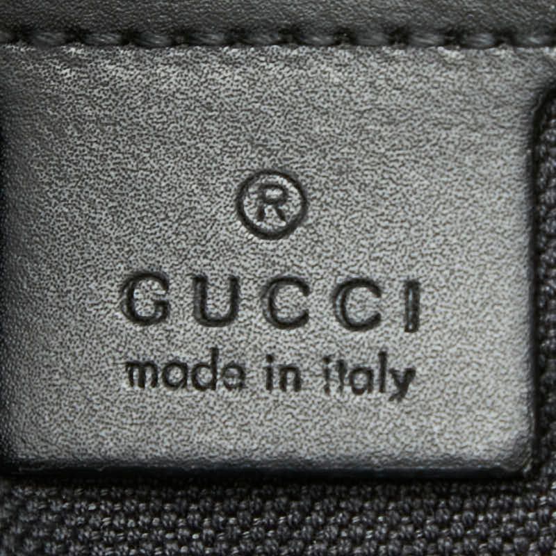 Gucci GG Supreme Crossbody Shoulder Bag Black Leather — view 8