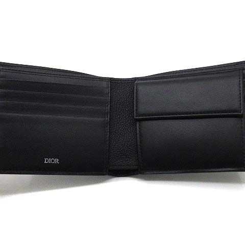 Dior Gravity Leather Bifold Wallet Black — view 3