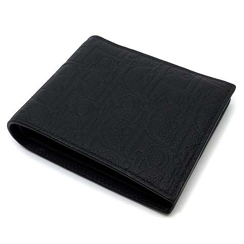 Dior Gravity Leather Bifold Wallet Black — view 2