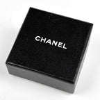 Chanel CC Logo Rhinestone Necklace Silver Plated — view 6