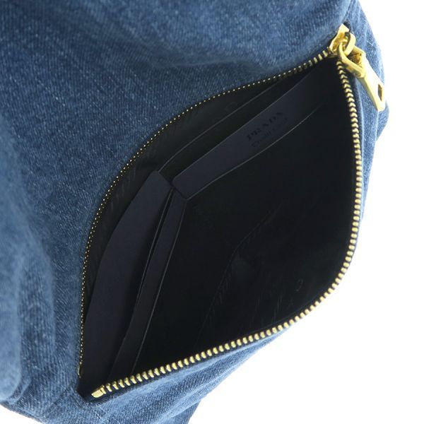 Prada Denim Clutch Blue — view 5