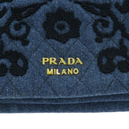 Prada Denim Clutch Blue — view 8