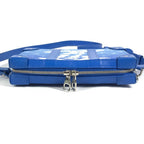 Louis Vuitton Shoulder Bag Soft Trunk Wallet Leather Blue White — view 3