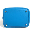 Hermes Handbag Picotin Lock PM Taurillon Clemence Blue Free Doub — view 5