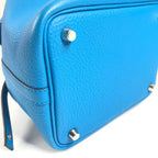 Hermes Handbag Picotin Lock PM Taurillon Clemence Blue Free Doub — view 6