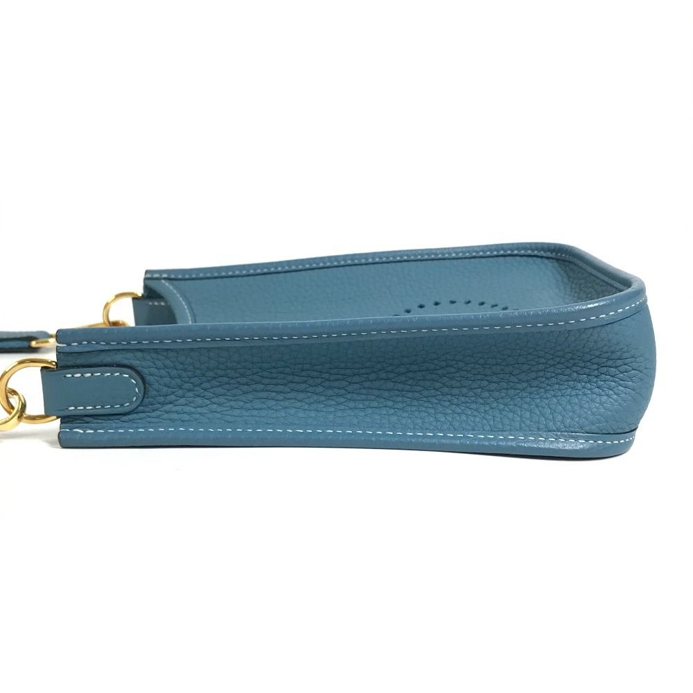 Hermes Shoulder Bag Evelyne TPM 16 Taurillon Clemence New Blue — view 3