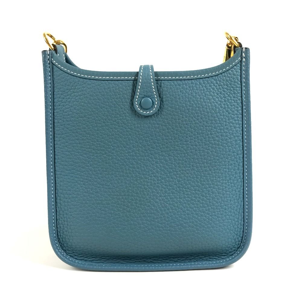Hermes Shoulder Bag Evelyne TPM 16 Taurillon Clemence New Blue — view 2