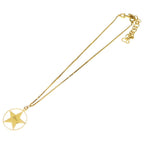 Dior Star Motif Necklace Pendant Chain Gold — view 2