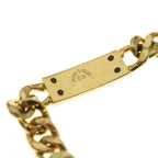 Celine Logo Plated Bracelet Gold Chain — view 5