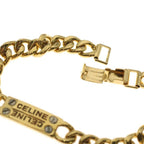 Celine Logo Plated Bracelet Gold Chain — view 6