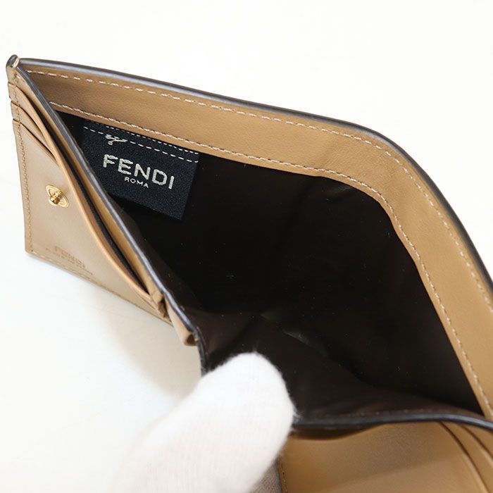 Fendi Bifold Wallet with Coin Purse Calfskin — view 6