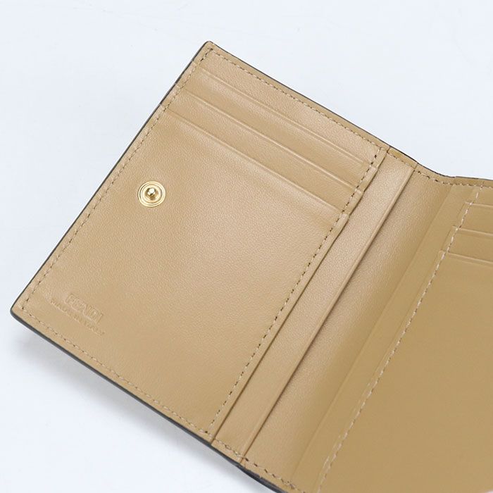 Fendi Bifold Wallet with Coin Purse Calfskin — view 4