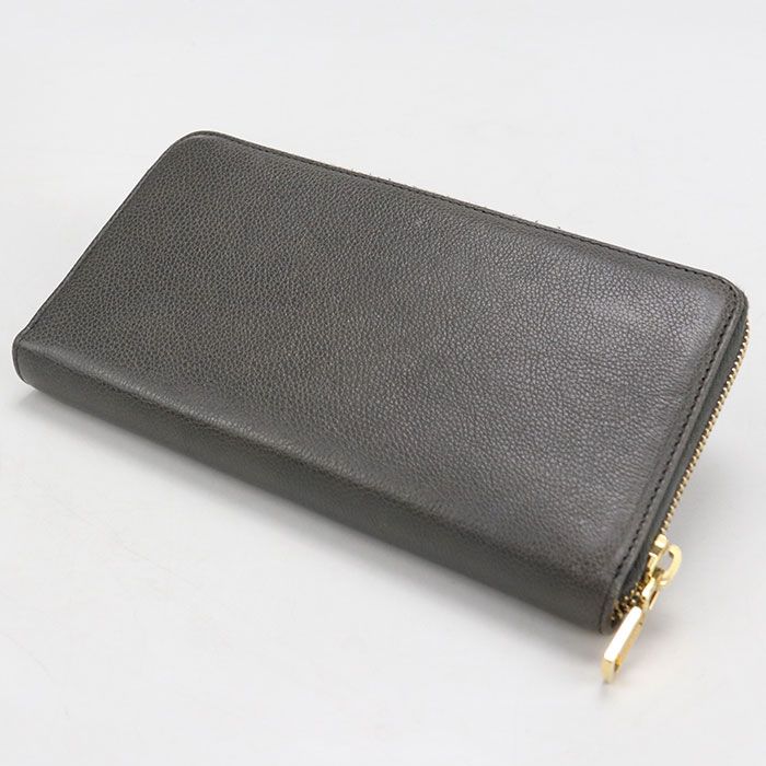Saint Laurent Monogram Wallet Zip Around Leather — view 2