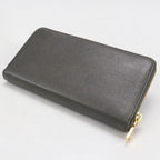 Saint Laurent Monogram Wallet Zip Around Leather — view 2