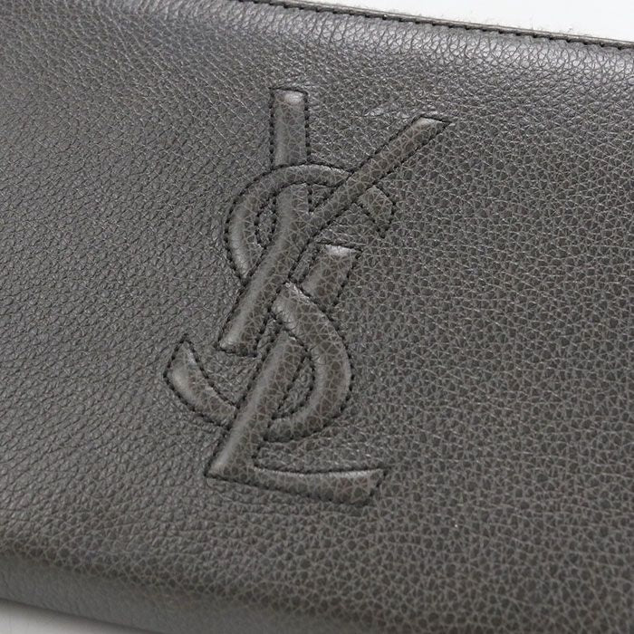Saint Laurent Monogram Wallet Zip Around Leather — view 5