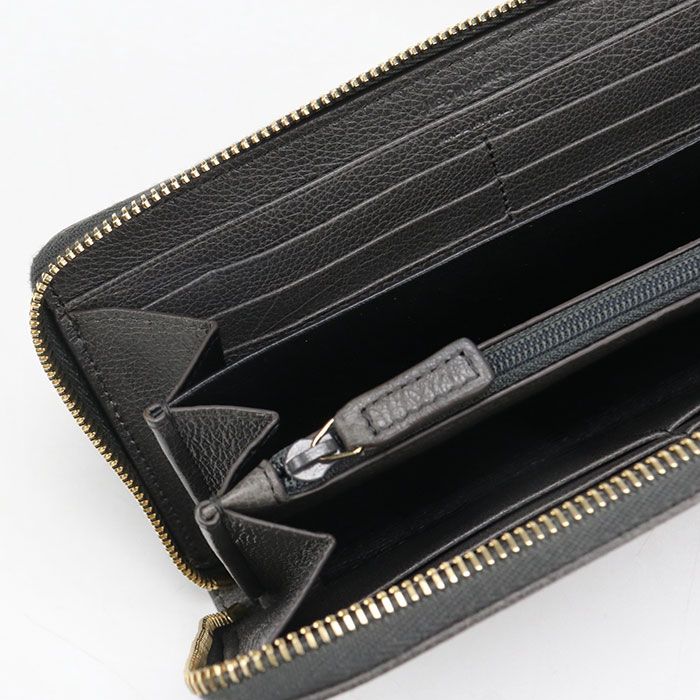 Saint Laurent Monogram Wallet Zip Around Leather — view 8