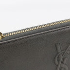 Saint Laurent Monogram Wallet Zip Around Leather — view 7