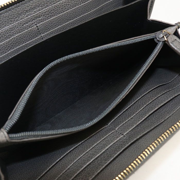 Saint Laurent Monogram Wallet Zip Around Leather — view 4