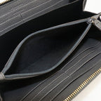 Saint Laurent Monogram Wallet Zip Around Leather — view 4