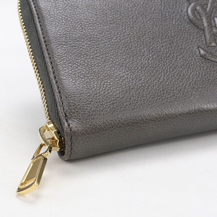 Saint Laurent Monogram Wallet Zip Around Leather — view 6