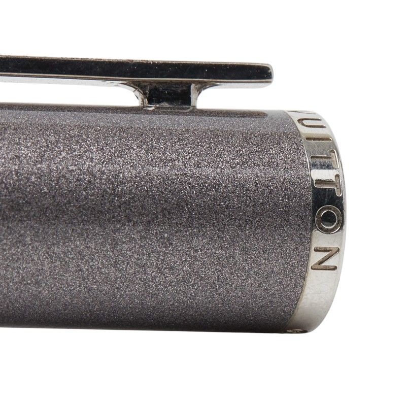 Louis Vuitton Jet Ligne Ballpoint Pen Twist Gray Silver Metal Shoulder Bag — view 5