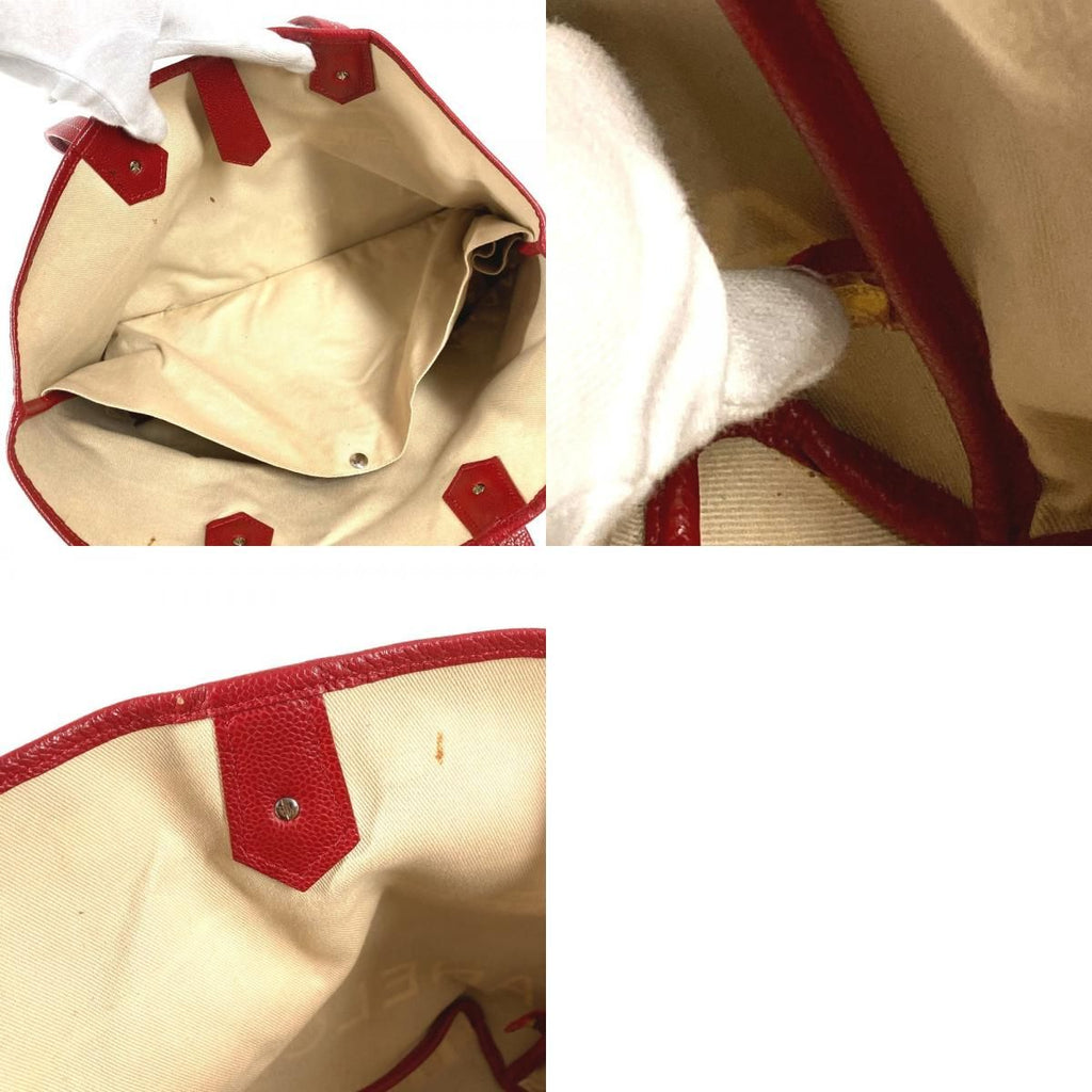 Chanel Tote Central Station Leather Red — view 9