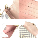 Louis Vuitton Shoulder Bag Pochette Felicie GM White Pink — view 8