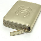 Chanel Coin Case CC Logo Metiers D'art Caviar Leather Gold — view 6