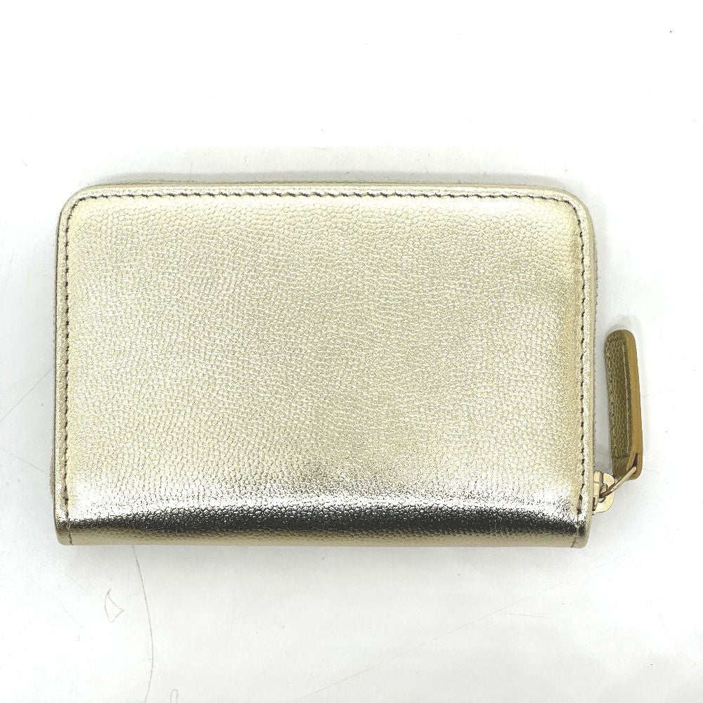 Chanel Coin Case CC Logo Metiers D'art Caviar Leather Gold — view 2