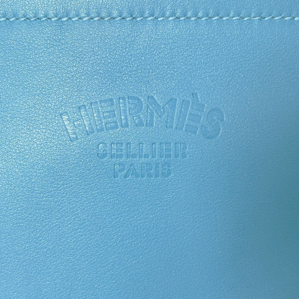 Hermes Sac Ali Nu Ali Numini Bicolor Mini Shoulder Bag Blue — view 5