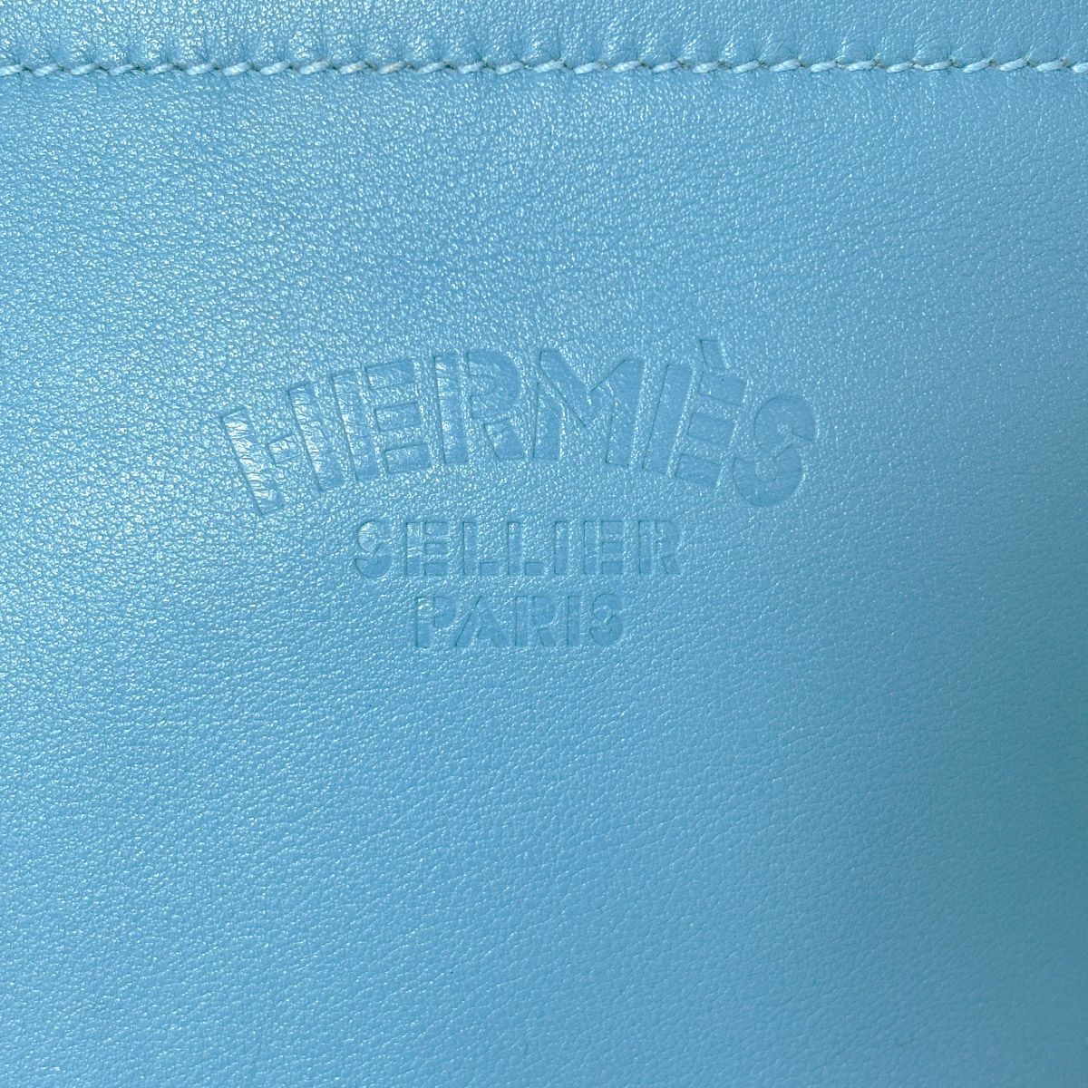 Hermes Sac Ali Nu Ali Numini Bicolor Mini Shoulder Bag Blue — view 5