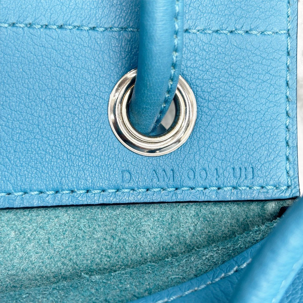 Hermes Sac Ali Nu Ali Numini Bicolor Mini Shoulder Bag Blue — view 8