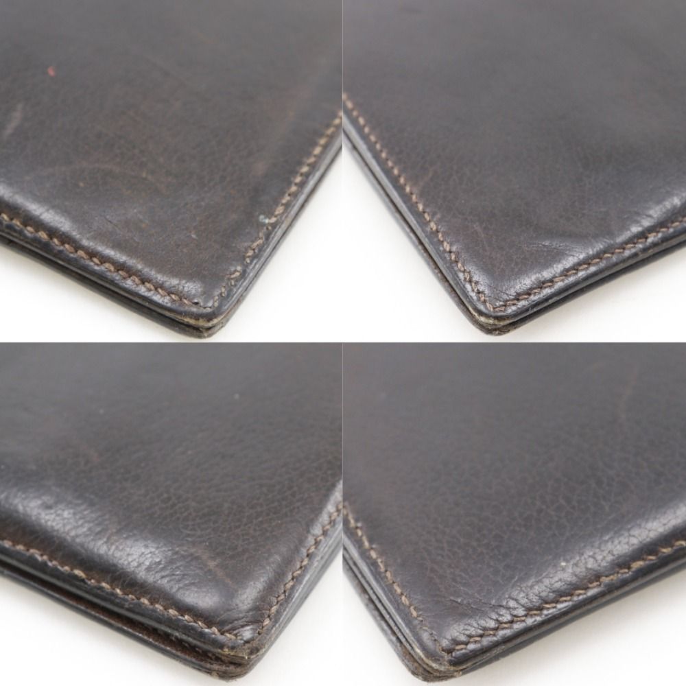 Hermes Mc2 Fleming Leather Brown Billfold — view 4