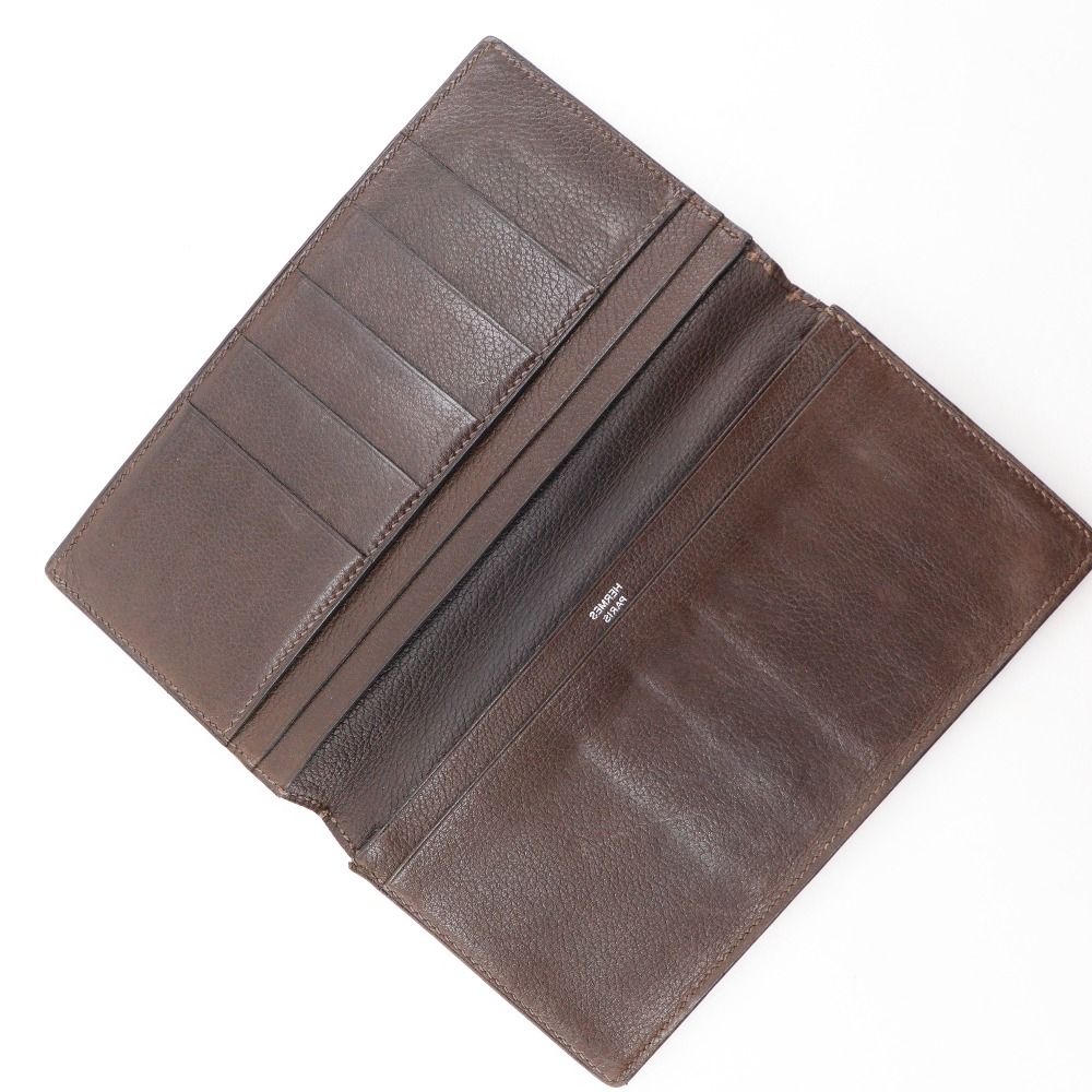 Hermes Mc2 Fleming Leather Brown Billfold — view 5