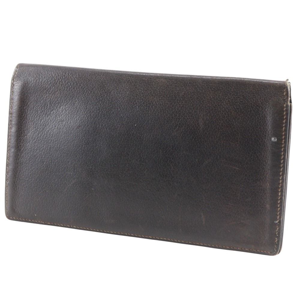Hermes Mc2 Fleming Leather Brown Billfold — view 2