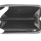 Bvlgari Weekend Round Zip Wallet Leather Black
