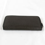 Bvlgari Weekend Round Zip Wallet Leather Black
