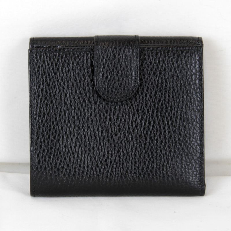 Gucci Interlocking Bifold Wallet Leather Black