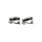 Chanel Earrings CC Logo Rhinestone Black — view 3