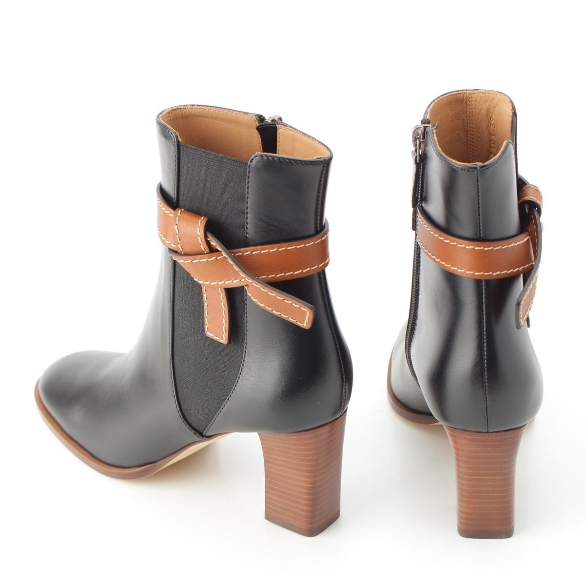 Loewe Gate Leather Side Gore Short Boots Shoes Black 39 — view 4