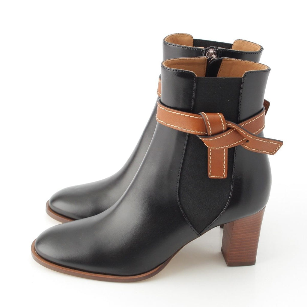 Loewe Gate Leather Side Gore Short Boots Shoes Black 39 — view 3