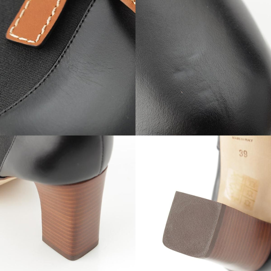 Loewe Gate Leather Side Gore Short Boots Shoes Black 39 — view 9