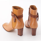Loewe Gate Leather Side Gore Short Boots Shoes Gold 39 — view 4