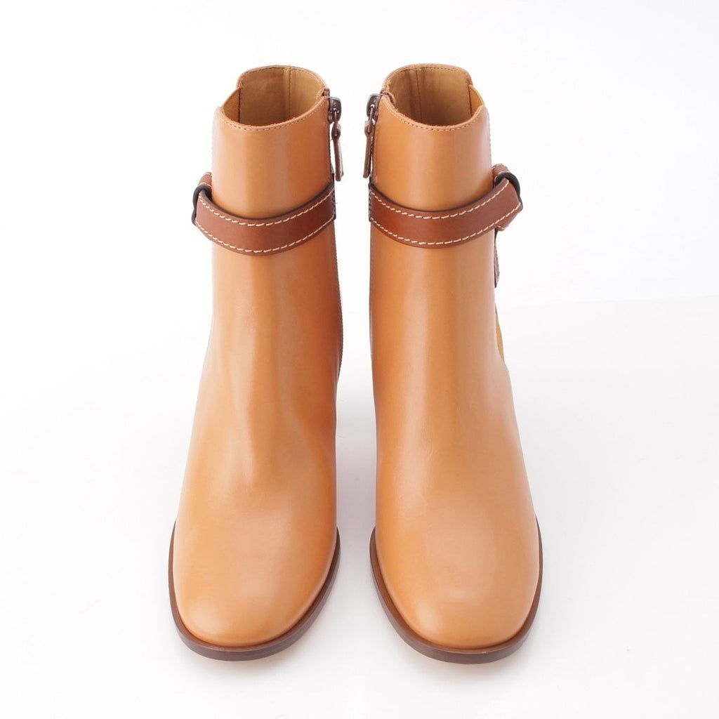 Loewe Gate Leather Side Gore Short Boots Shoes Gold 39 — view 2