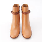 Loewe Gate Leather Side Gore Short Boots Shoes Gold 39 — view 2